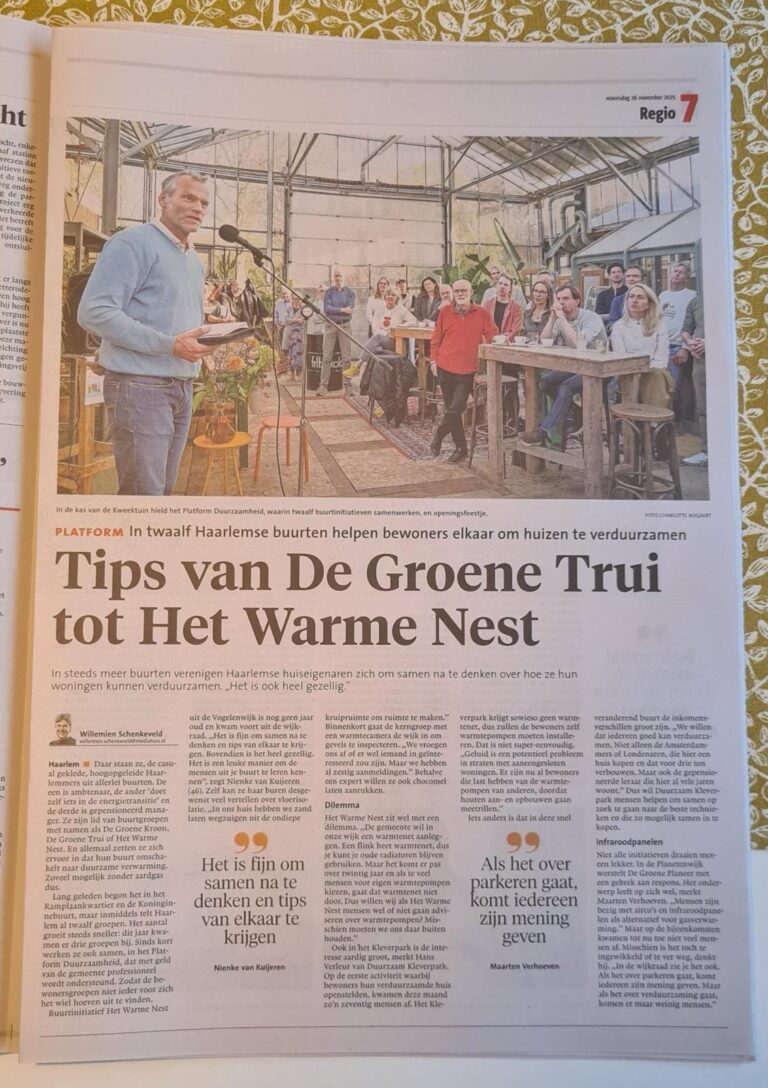 We staan in de krant