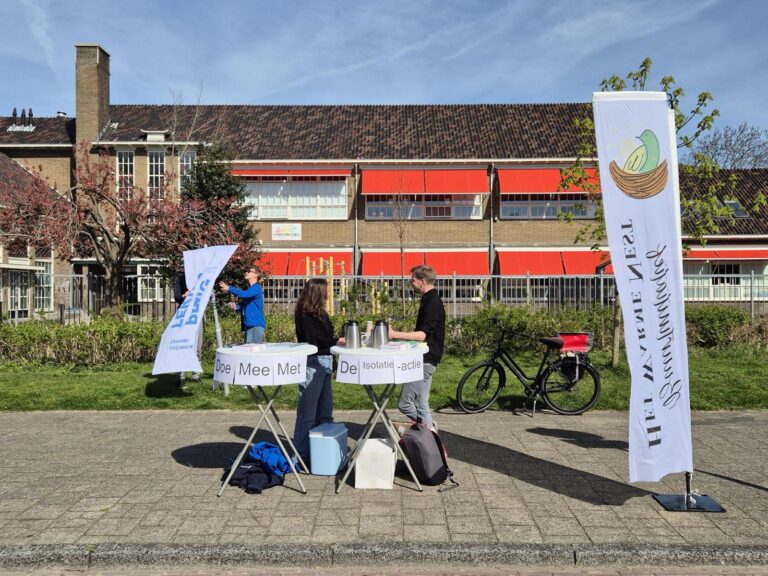 Leuke gesprekken tijdens de straatactie